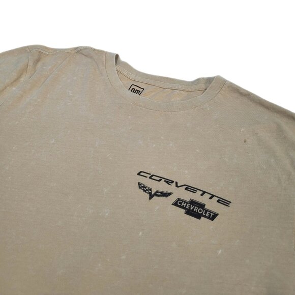 Corvette "One Word That is Worth a Thousand Pictures" Tan Graphic T-Shirt - Picture 2 of 8